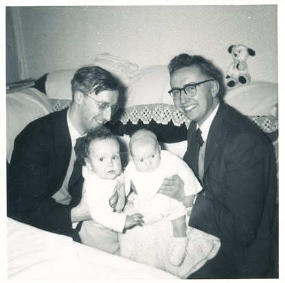 Colin & Mark Kirkman with fathers Edward & Patrick about 1961