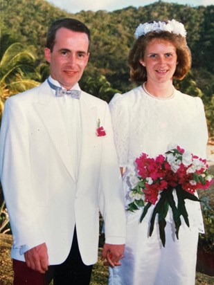 Nick and Carrie’s Wedding Day, Antigua, 10th June 1988
