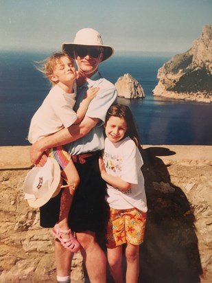 On holiday in Mallorca, 1998