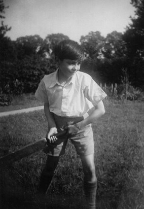 Bert at home, Noak Hill, 1937