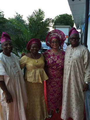  Dr & Mrs P I Abiola with Mr & Mrs Gbenga Coker  - August 2018 