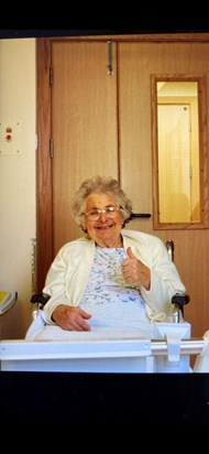 Nanny always smiling even when she was in the hospital 