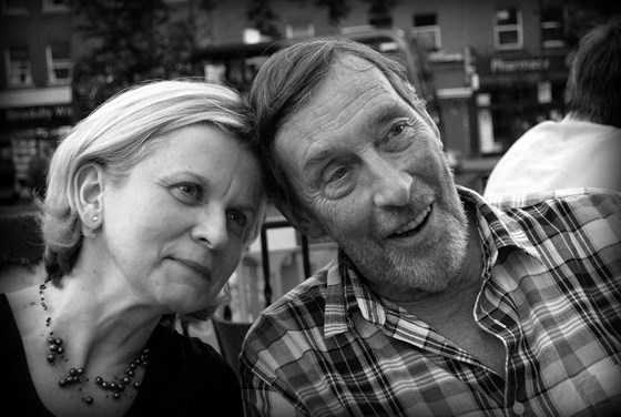Jara&John at a neighborhood restaurant in  2013
