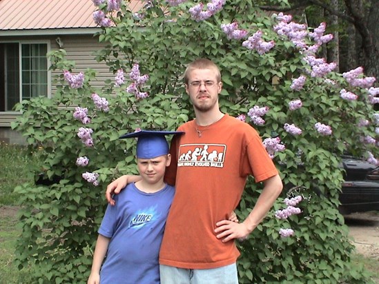 Randy and Brian on Graduation Day