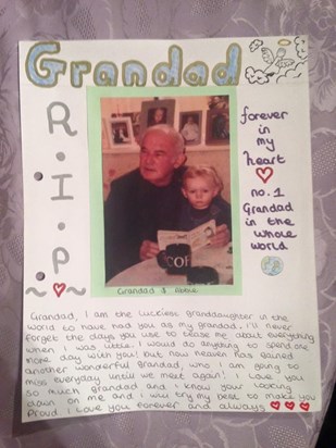 R.I.P to the most amazing Grandad ever, forever in my heart,love you millions<3