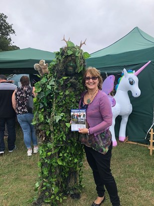 With the Green Man at Fairy festival
