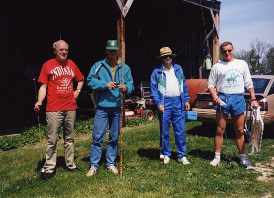 Boys fishing in Indiana