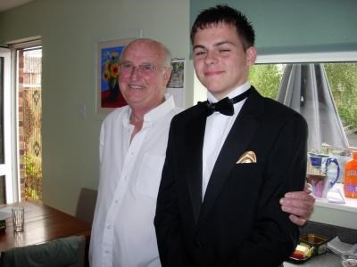 Tom and Grandad prom night 2006