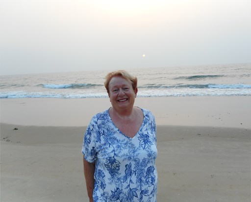 On the beach in Goa