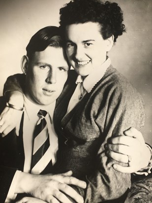 Pat and Reg in the 1950s - lovely picture