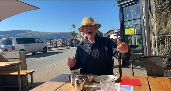 Grandad at Barmouth