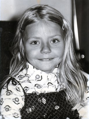 Angela as a child