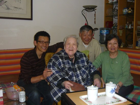Lillian with Martin, Martha and Stephen, Chengdu October 2011