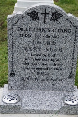 Lillian's memorial stone