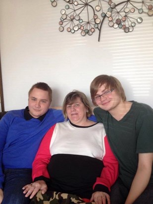 Me, my brother Nathan and my beloved mum Debbie