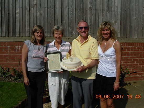 Celebrating 50th wedding anniversary in Lincolnshire.