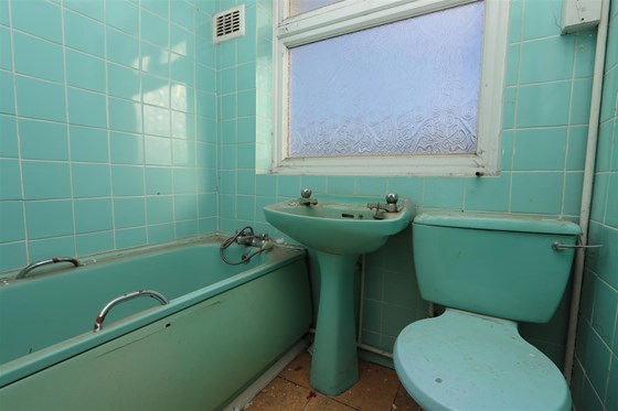 Our bathroom was redecorated in the eighties.