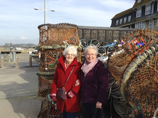 A blustery visit to West Bay with Liz