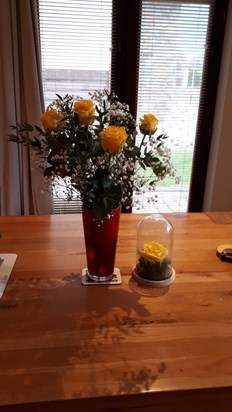 20211208 154216Yellow roses in Ireland in loving memory one year on... always in my thoughts Mum. Much love Jenny xxx