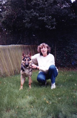 Emma with Casca . circa 1986