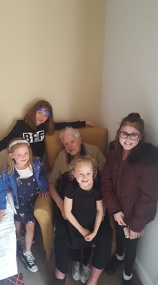 George (Gramps) with his Great Grandchildren