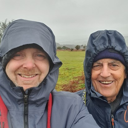 in the wind and rain on Dartmoor