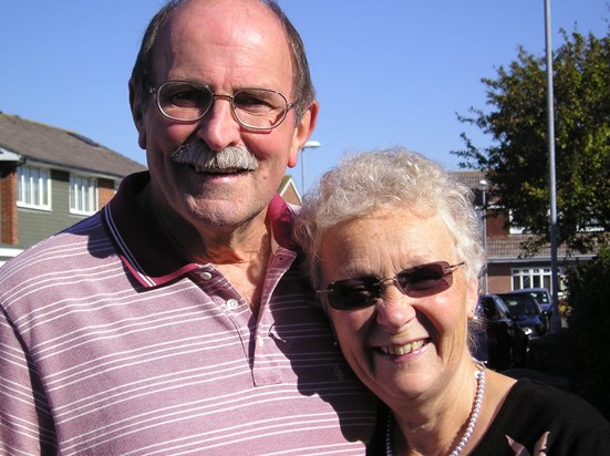 Julia and Tony visited Rodney and me at our home in Southsea.