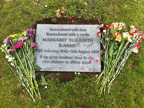 Finally, a headstone, May 2012