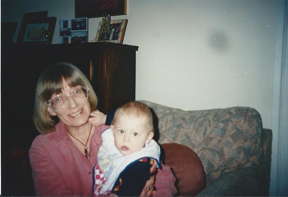 Margaret with her cousin Gill's son, Benji.