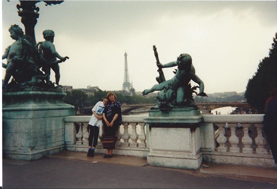 Maggie and Catherine in Paris