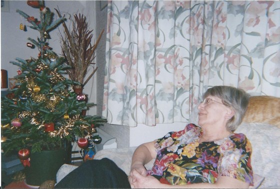 Maggie and Bunbury at Christmas
