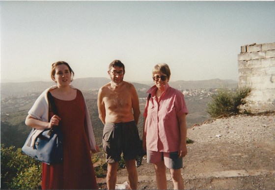 Maggie, Tony Noakes and Catherine in Gran Canaria