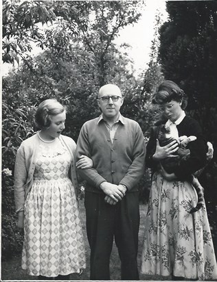 Mararet (left) with her father, Bert, and Pat.