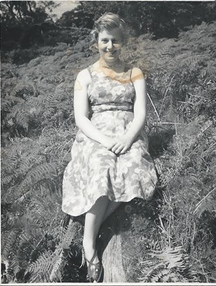 A teenage Margaret Lievesley