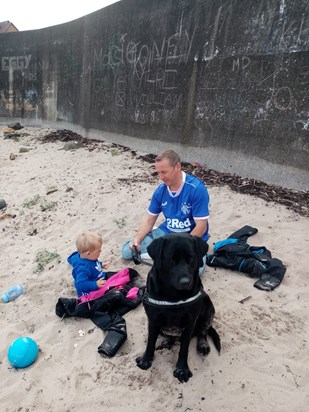 Our first time at beach as a family of 4