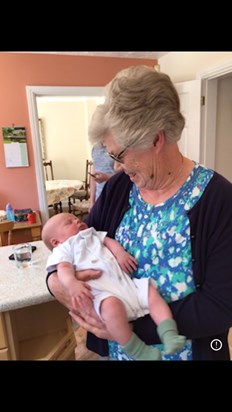 Great great auntie Ann meets Georgie 