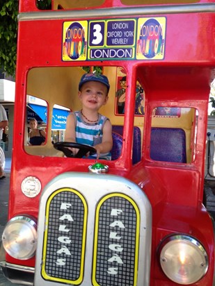 Couldn't help but think of you grandad! Conor on the buses! What an amazing great grandad you are xx