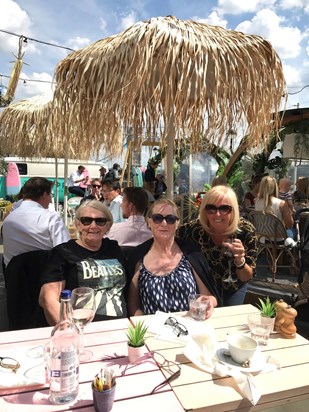 Mum look who’s in this, well me, Marie, your niece & Marg, having lunch in London & we spoke a lot about you & Auntie Christie, lots of memories, xx??