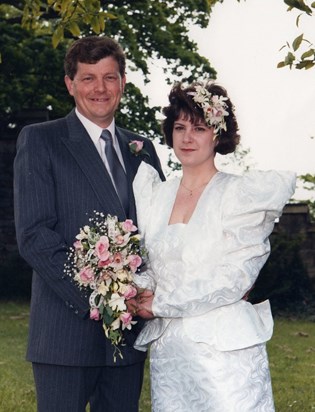 A real 80's feel to our wonderful wedding in 1987.