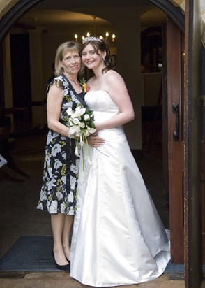 Mum & I on my wedding day 