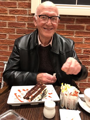 Always smiling when he had cake!