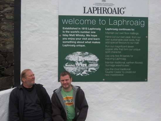 Bill and Pete visit to Laphroaig 2008