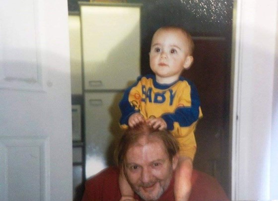 Grandad with baby Leon