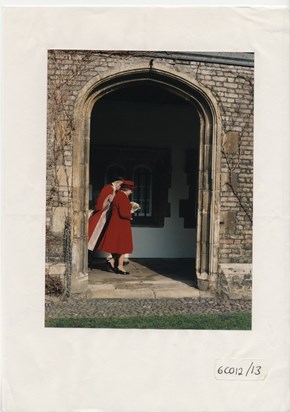 Lord Renfrew with the Queen   1996