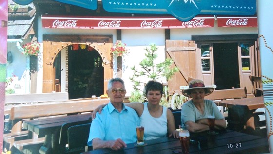 Len with polish friends Dana and Stefa. Zakopane in Poland