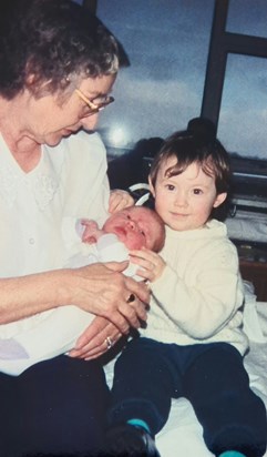 Stella and her grandchildren ('94)