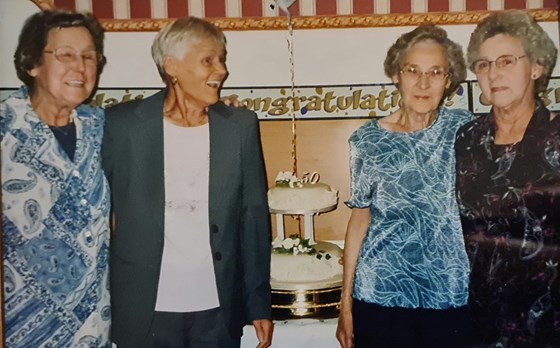 Stella with sisters Ada, Mavis and Mary ('05)