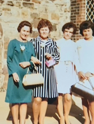 Stella with sisters Mavis, Mary and Nancy ('71)