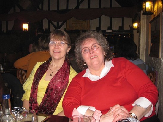 Paula and Sandra, January 2009