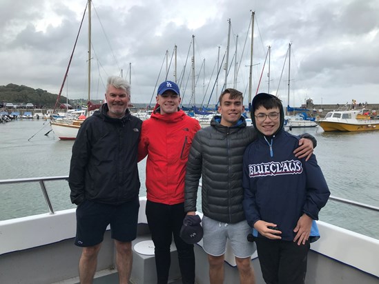 Saundersfoot 2019 boat trip, happy to have shared the moment ( Uncle) Tone ❤️